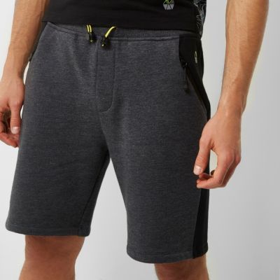 RI Active grey panel sports sweat shorts